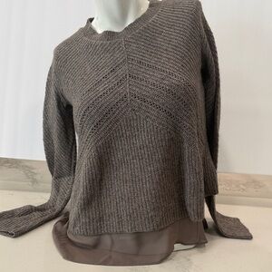 Lucky Brand Taupe Knit Sweater